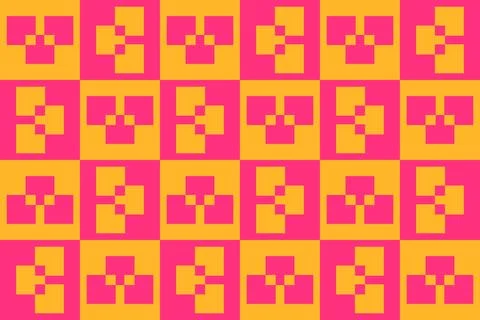 Rectangle Square Red Geometric Pattern Background 库存插图