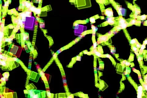 Rectangle square shape Box color particle CG background wallpaper Stock Illustration