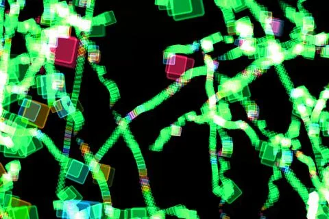 Rectangle square shape Box color particle CG background wallpaper 库存插图