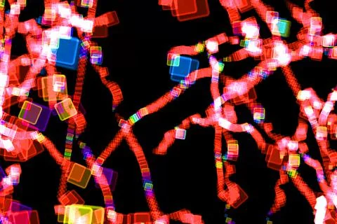 Rectangle square shape Box color particle CG background wallpaper Illustrazione stock