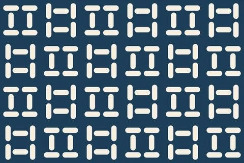 Rectangle Square White Geometric Pattern Background Stock Illustration