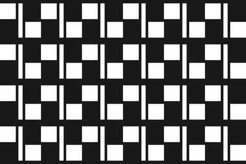 Rectangle Square White Geometric Pattern Background Stock Illustration