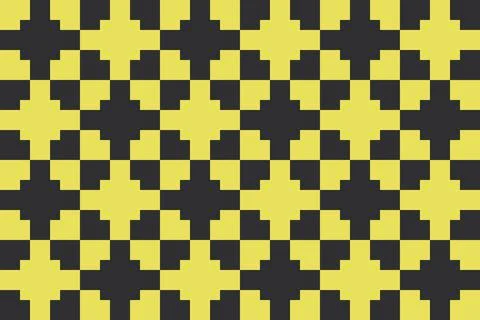 Rectangle Square Yellow Geometric Pattern Background Illustrazione stock
