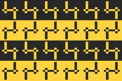Rectangle Square Yellow Geometric Pattern Background Stock Illustration