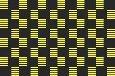 Rectangle Square Yellow Geometric Pattern Background Stock Illustration