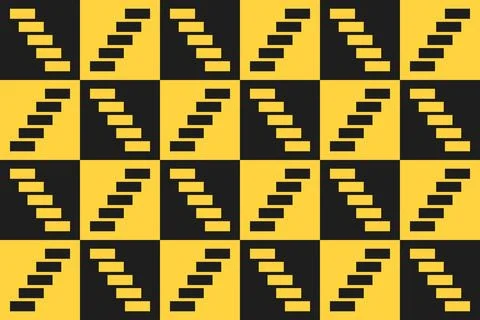 Rectangle Square Yellow Geometric Pattern Background Illustrazione stock