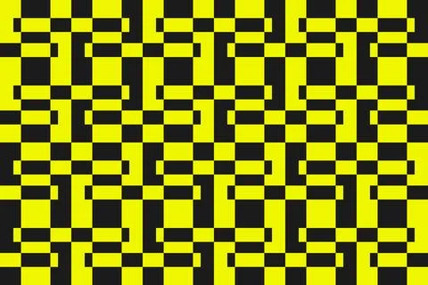 Rectangle Square Yellow Geometric Pattern Background Stock Illustration