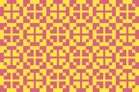 Rectangle Square Yellow Geometric Pattern Background Stock Illustration