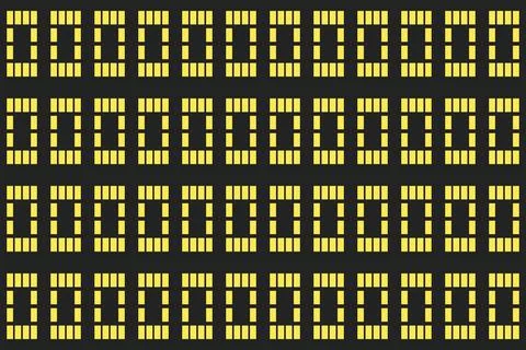 Rectangle Square Yellow Geometric Pattern Background Stock Illustration