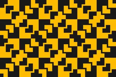 Rectangle Square Yellow Geometric Pattern Background Illustrazione stock