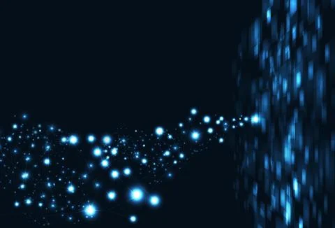 Rectangle, squares glowing digital technology data futuristic background Stock Illustration