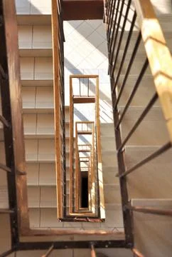 Rectangle staircase Foto stock