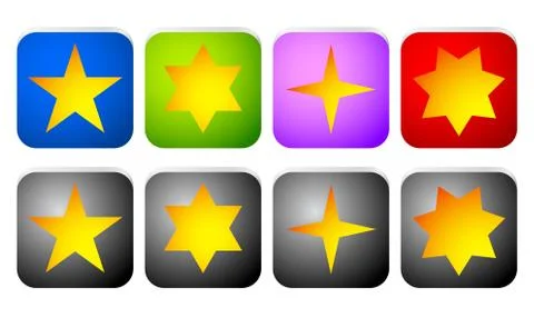 Rectangle star icons Иллюстрация