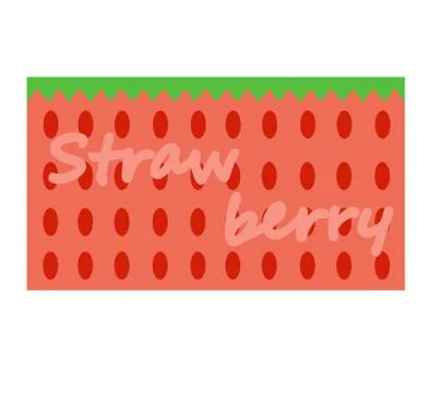 Rectangle strawberry pattern graphic vector eps10 Stock Illustration