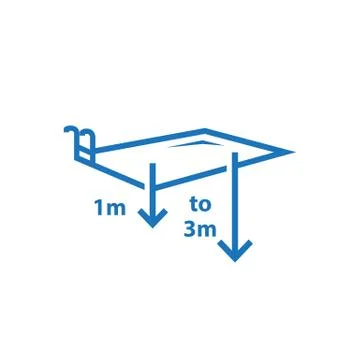 Rectangle swiming pool Illustrazione stock
