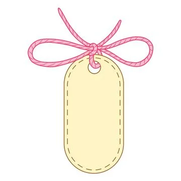 Rectangle tag or price tag in beautiful style. Holiday wedding greeting card Stock Illustration