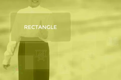 RECTANGLE - technology and business concept 스톡 사진
