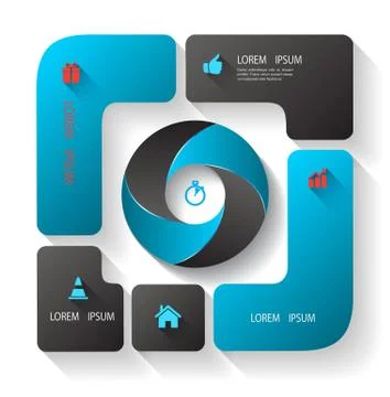 Rectangle template 스톡 일러스트