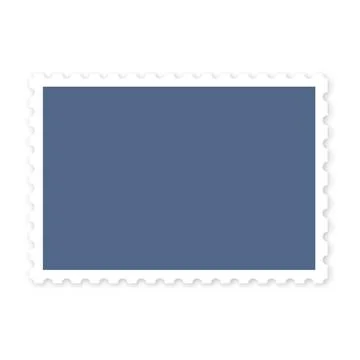Rectangle template for postage stamp, vector illustration. Stock Illustration