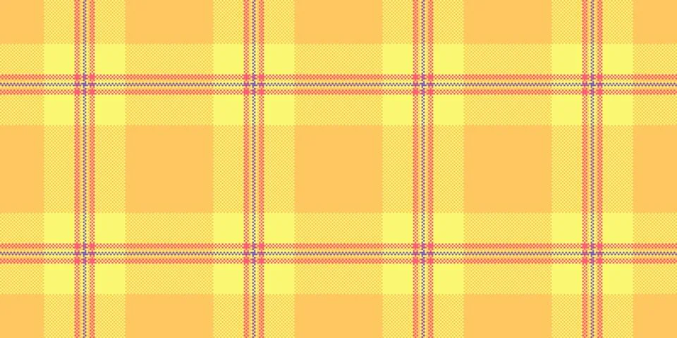 Rectangle textile background check, floor fabric seamless texture. Yellow p.. Illustrazione stock
