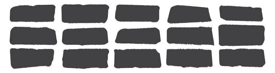 Rectangle torn paper shape vector backdrop illustration. Headline, calligraphy Illustrazione stock