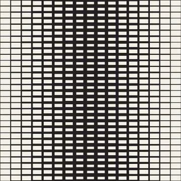 Rectangle Transition Halftone Grid. Vector Seamless Black and White Pattern. Stock Illustration