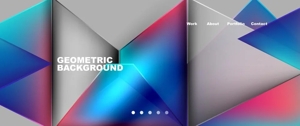 Rectangle, Triangle, Violet, Magenta, Electric blue on gray backdrop Illustrazione stock