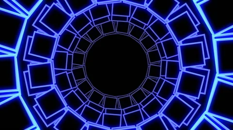 Rectangle Tunnel 02 Stock-Footage 47295790