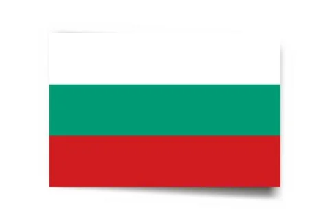 Rectangle vector flag of Bulgaria Stock Illustration