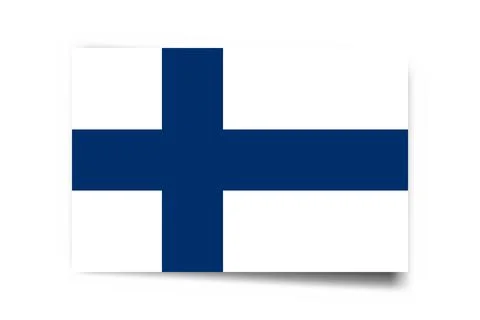 Rectangle vector flag of Finland Stock Illustration