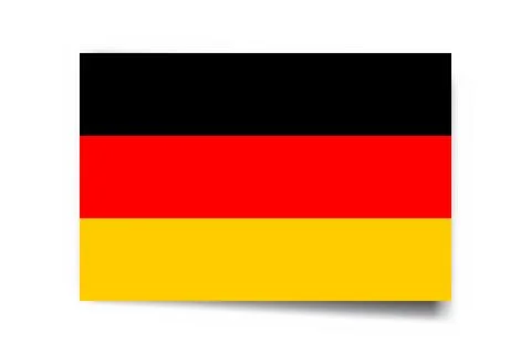 Rectangle vector flag of Germany Stock Illustration
