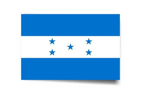 Rectangle vector flag of Honduras Stock Illustration
