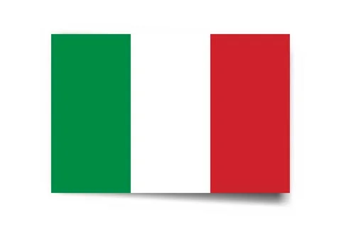 Rectangle vector flag of Italy Stock Illustration