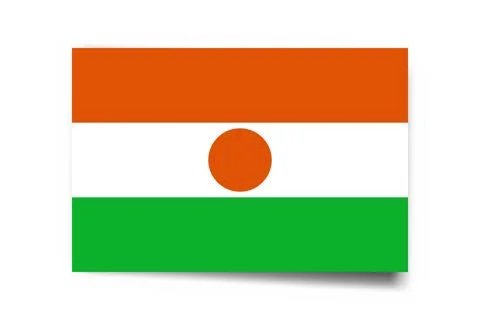Rectangle vector flag of Niger イラスト素材