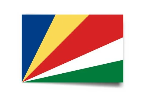 Rectangle vector flag of Seychelles 스톡 일러스트