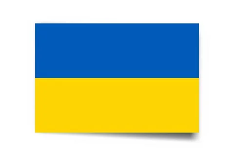 Rectangle vector flag of Ukraine Illustrazione stock