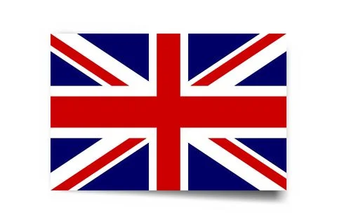 Rectangle vector flag of United Kingdom Stock Illustration