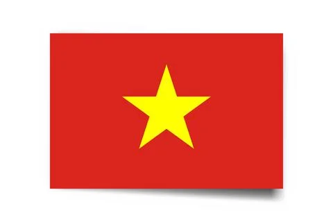 Rectangle vector flag of Vietnam Stock Illustration
