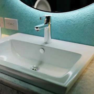 Rectangle washbasin Stock Photos