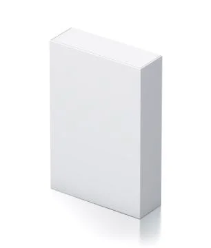 Rectangle white box. Illustrazione stock