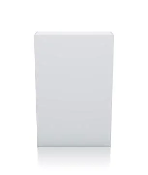 Rectangle white box. Stock Illustration