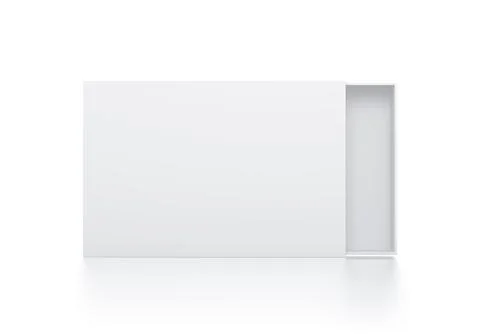 Rectangle white box illustration on isolated background Illustrazione stock