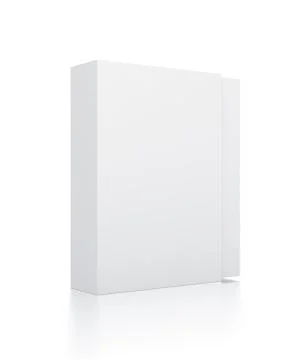 Rectangle white box illustration on isolated background Stock Illustration