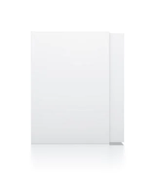 Rectangle white box illustration on isolated background Stock Illustration