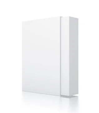 Rectangle white box illustration on isolated background Stock Illustration