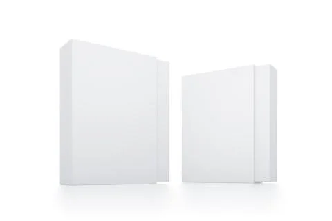 Rectangle white box illustration on isolated background Stock Illustration