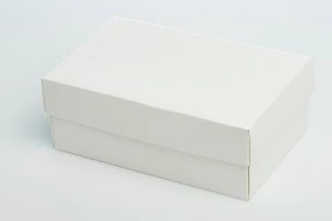 Rectangle white box isometric Stock Photos