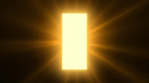 Rectangle White Bright Glowing Light Appears Video Animated Background 動画素材 340188346