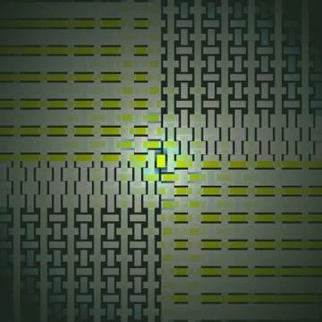 Rectangles and stripes pattern green gray shiny and blurred Stock Illustration