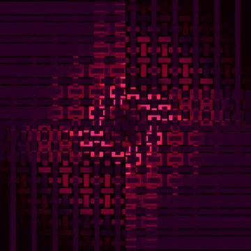 Rectangles and stripes pattern red purple centered Illustrazione stock